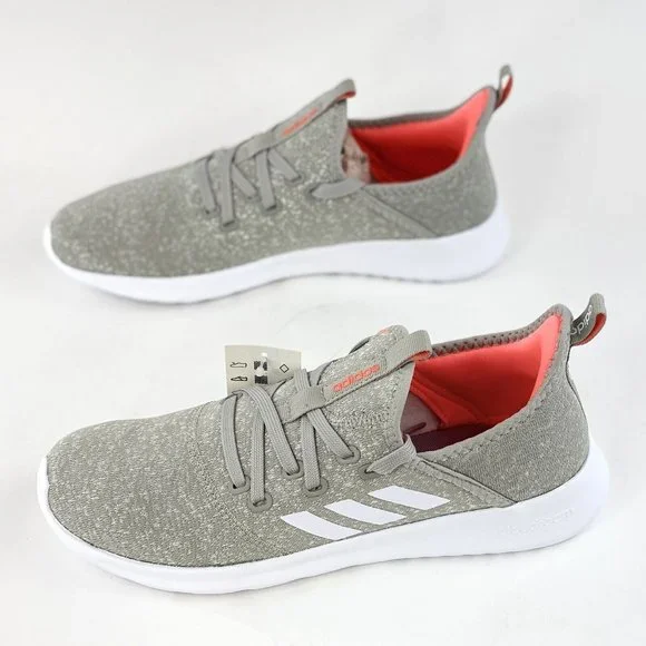 Adidas Cloudfoam Pure Metal Gray Women's Size 9.5 Sneakers Shoes Orange - Picture 2 of 12